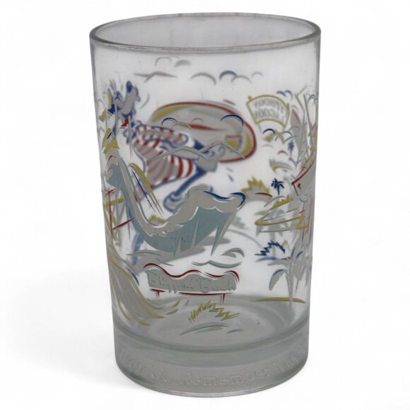 1996 Walt Disney World 25th Anniversary Goofy Typhoon Lagoon Glass Collectors Cu - Picture 4 of 8